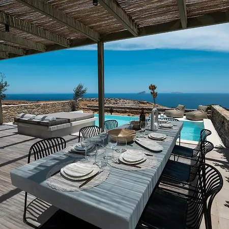 וילה Elegant Kythnos Orangerie 4 Bedrooms Private Terrace With Infinity Pool Captivating Sea Views Bbq Close To , *